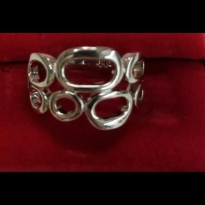 Lia Sophia Silver multi circle ring/bracelet combo